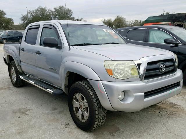 3TMJU62N48M051790 - 2008 TOYOTA TACOMA DOU SILVER photo 1