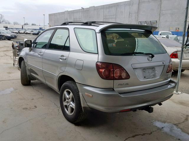 JT6HF10U6Y0105414 - 2000 LEXUS RX 300 SILVER photo 3