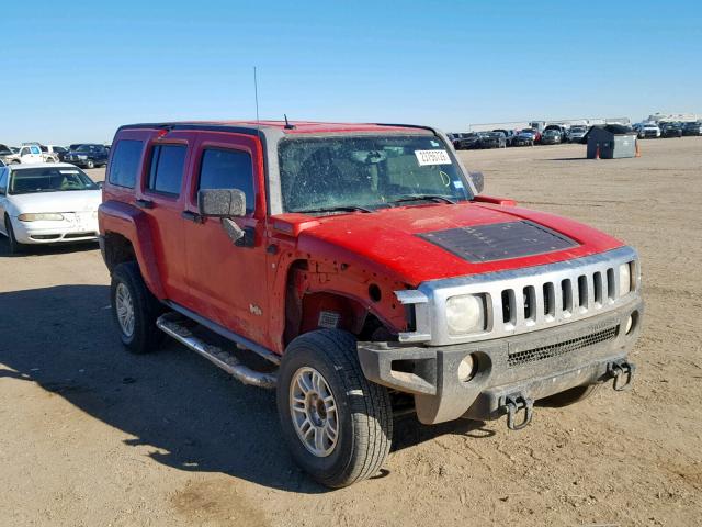 5GTDN13EX78108176 - 2007 HUMMER H3 RED photo 1