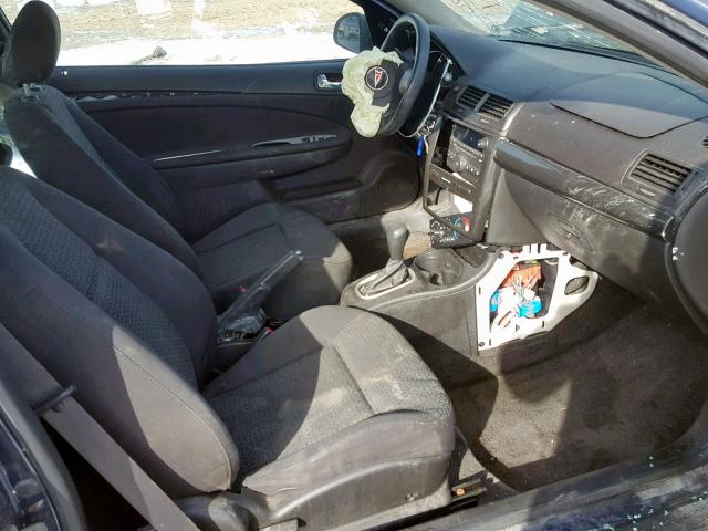 1G2AS18H697280272 - 2009 PONTIAC G5 BLUE photo 5