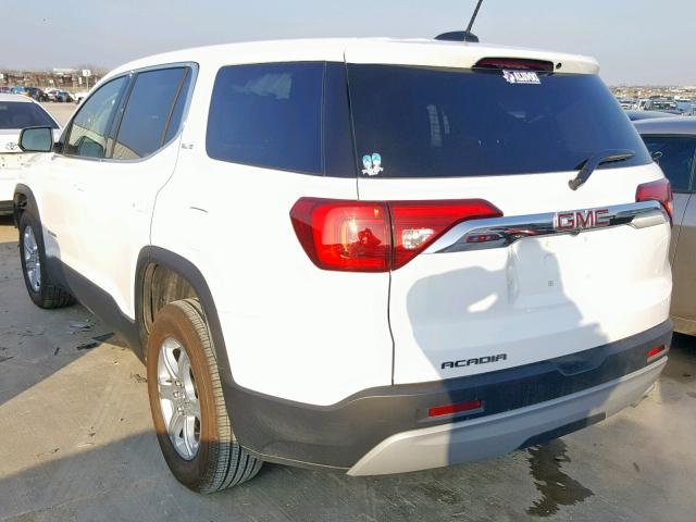 1GKKNKLA0JZ228947 - 2018 GMC ACADIA SLE WHITE photo 3