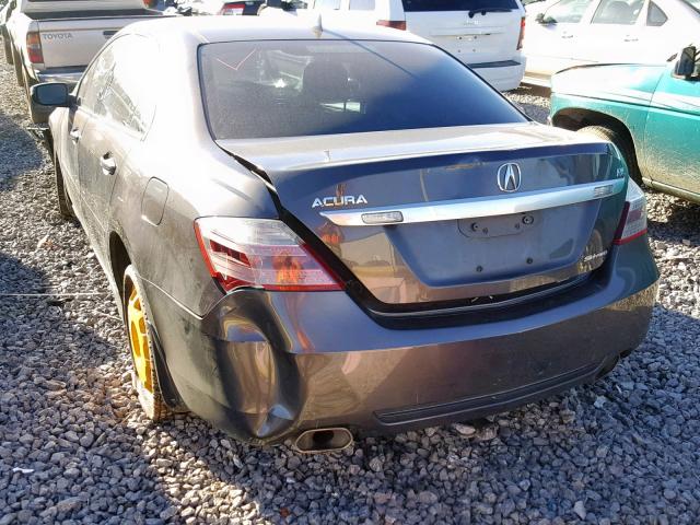 JH4KB2F63AC002575 - 2010 ACURA RL BLACK photo 3