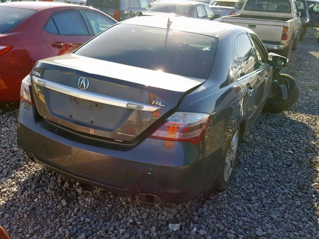 JH4KB2F63AC002575 - 2010 ACURA RL BLACK photo 4