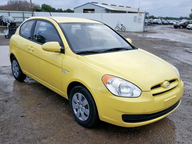 KMHCM36CX9U135573 - 2009 HYUNDAI ACCENT GS YELLOW photo 1