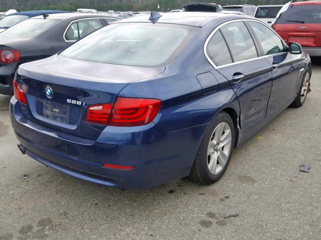 WBAXH5C56CDW02052 - 2012 BMW 528 XI BLUE photo 4