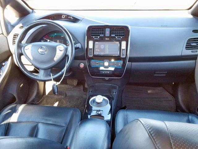 1N4AZ0CP1DC406334 - 2013 NISSAN LEAF S WHITE photo 9