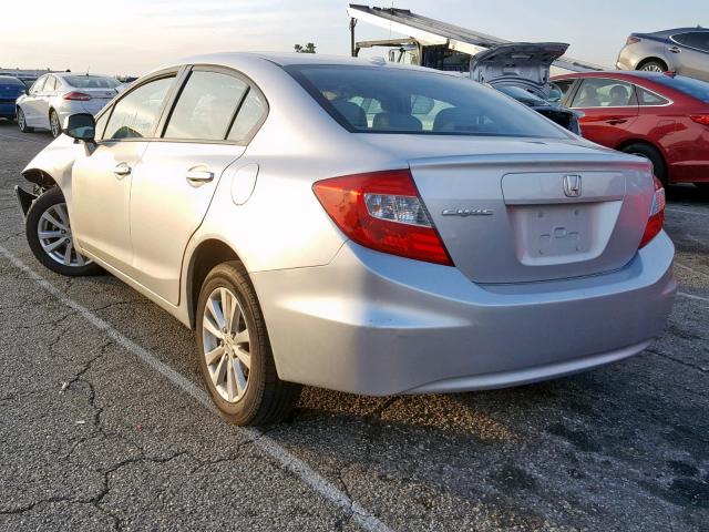 19XFB2F96CE322854 - 2012 HONDA CIVIC EXL 银色 照片 3