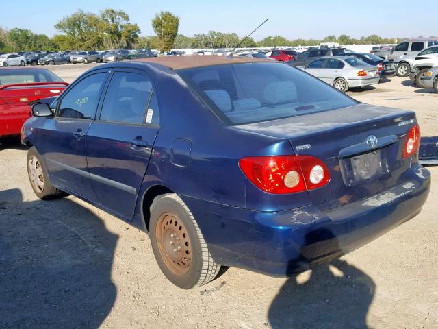 1NXBR32E67Z889880 - 2007 TOYOTA COROLLA CE BLUE photo 3