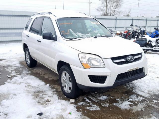 KNDKGCA33A7672111 - 2010 KIA SPORTAGE L WHITE photo 1