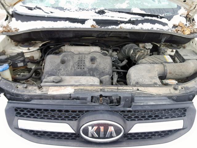 KNDKGCA33A7672111 - 2010 KIA SPORTAGE L WHITE photo 7