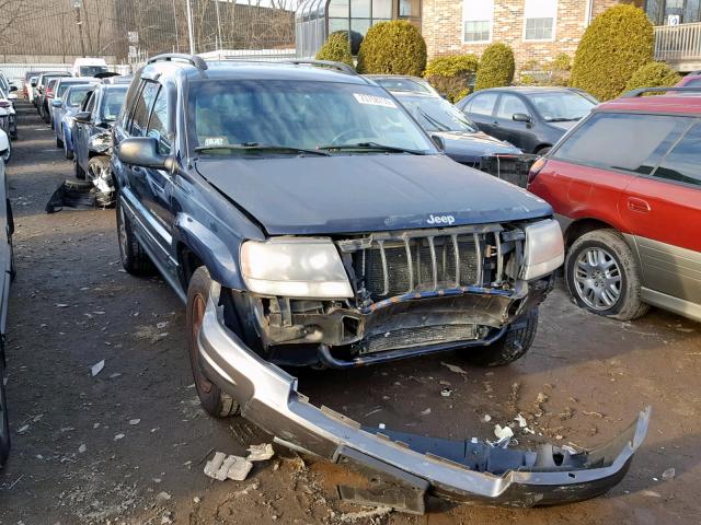 1J4GW48S64C336888 - 2004 JEEP GRAND CHER BLUE photo 1