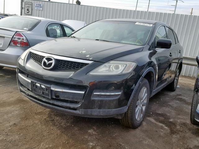 JM3TB28V980129375 - 2008 MAZDA CX-9 BLACK photo 2