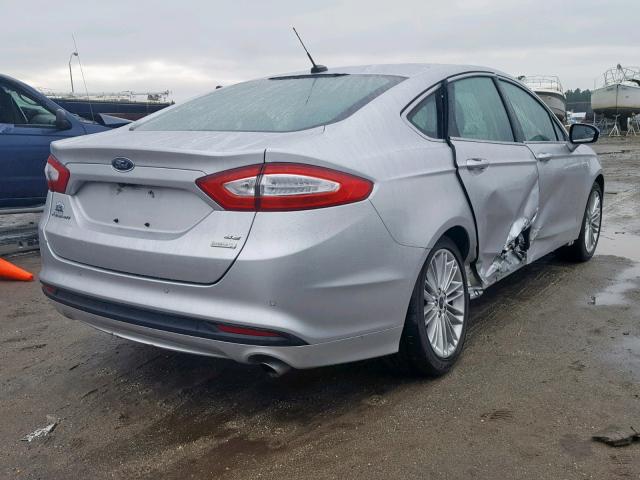 1FA6P0HD6G5114410 - 2016 FORD FUSION SE SILVER photo 4