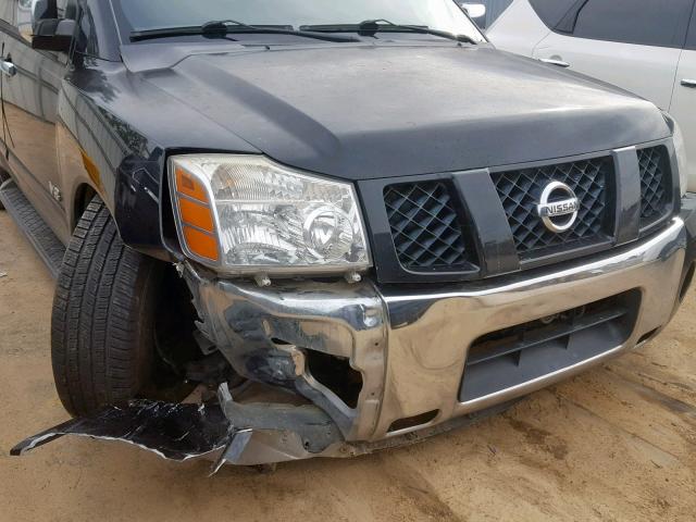 5N1BA08A07N717834 - 2007 NISSAN ARMADA SE BLACK photo 9