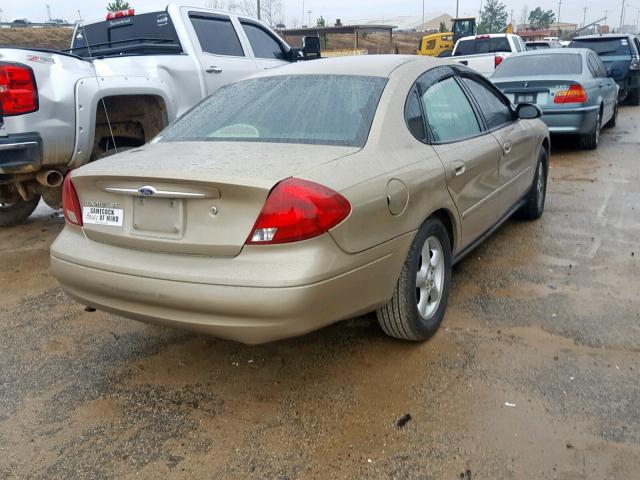 1FAFP55U01A101846 - 2001 FORD TAURUS SES TAN photo 4