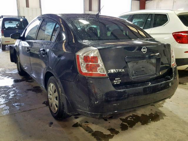 3N1AB61E98L748615 - 2008 NISSAN SENTRA 2.0 BLACK photo 3