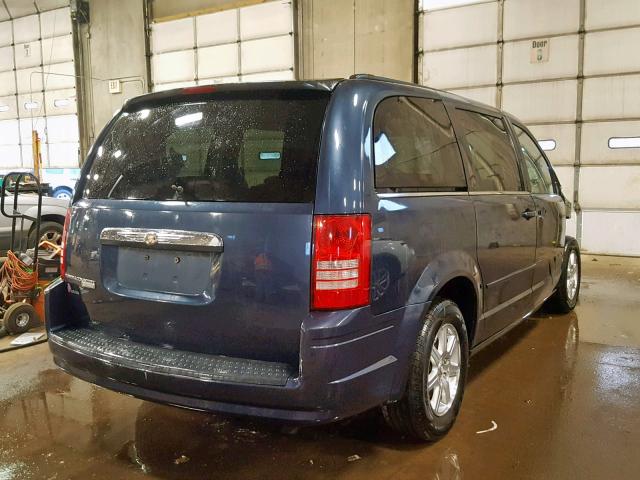 2A8HR54P68R671678 - 2008 CHRYSLER TOWN & COU BLUE photo 4