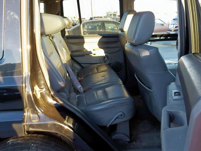 1J8HH48K87C607788 - 2007 JEEP COMMANDER BLACK photo 6