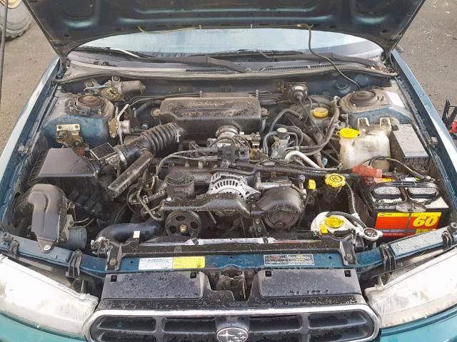 4S3BD4350W7203708 - 1998 SUBARU LEGACY L GREEN photo 7