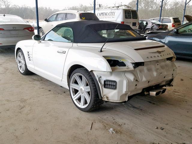 1C3AN65L46X064526 - 2006 CHRYSLER CROSSFIRE WHITE photo 3