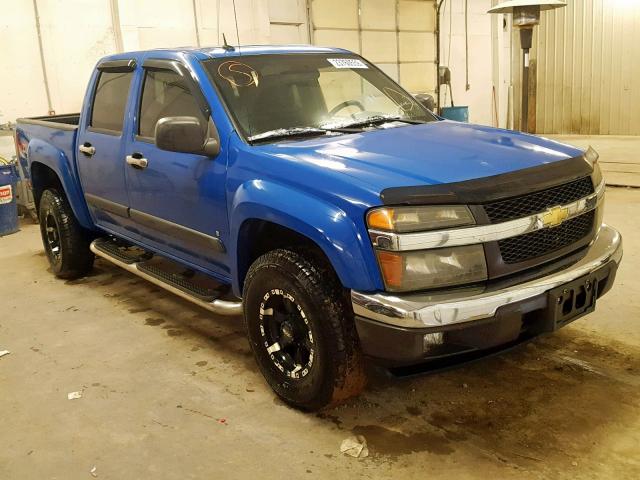 1GCDT13E878117603 - 2007 CHEVROLET COLORADO BLUE photo 1