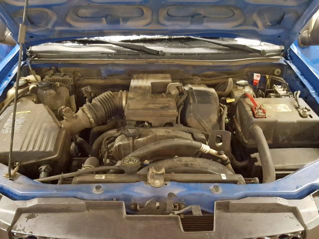 1GCDT13E878117603 - 2007 CHEVROLET COLORADO BLUE photo 7