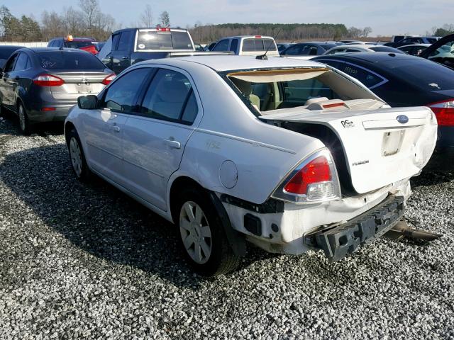 3FAHP06Z77R232468 - 2007 FORD FUSION S WHITE photo 3