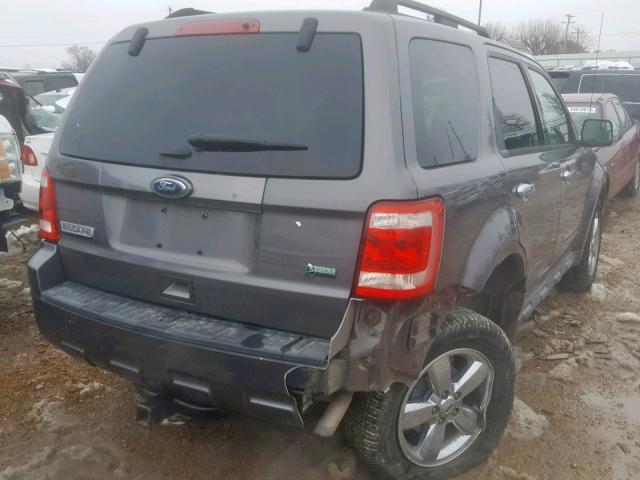 1FMCU0DG2BKB97085 - 2011 FORD ESCAPE XLT GRAY photo 4