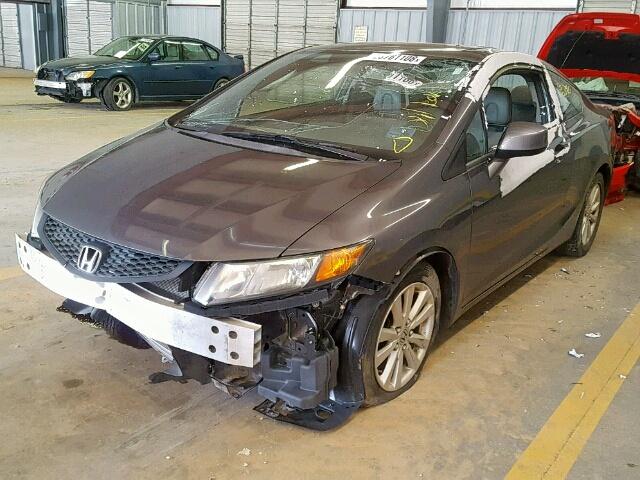 2HGFG3B08CH528763 - 2012 HONDA CIVIC EXL CHARCOAL photo 2