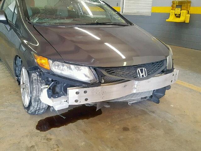 2HGFG3B08CH528763 - 2012 HONDA CIVIC EXL CHARCOAL photo 9