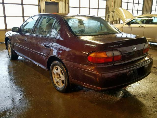 1G1NE52J8Y6123590 - 2000 CHEVROLET MALIBU LS MAROON photo 3