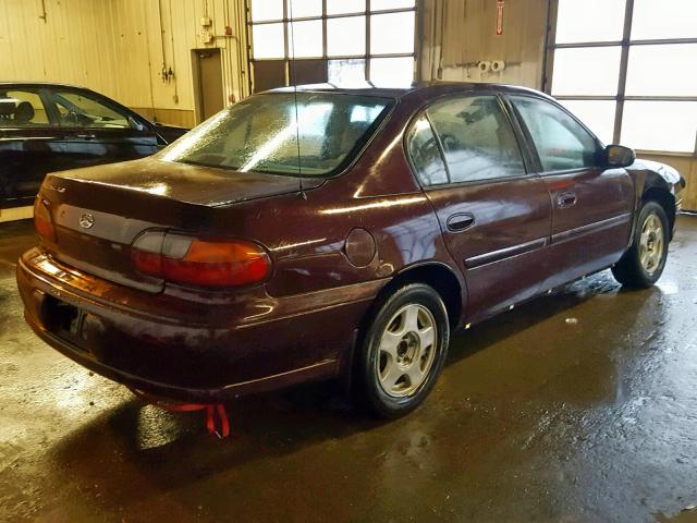 1G1NE52J8Y6123590 - 2000 CHEVROLET MALIBU LS MAROON photo 4