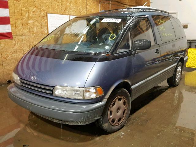 JT3AC22S7P1021782 - 1993 TOYOTA PREVIA LE BLUE photo 2