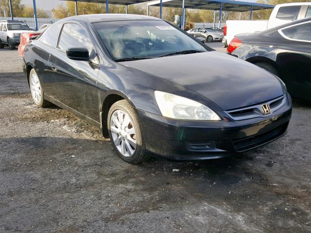 1HGCM82616A000837 - 2006 HONDA ACCORD EX BLACK photo 1