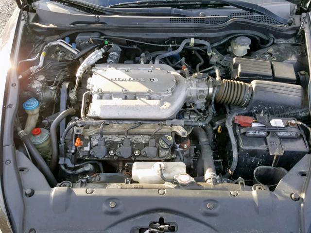 1HGCM82616A000837 - 2006 HONDA ACCORD EX BLACK photo 7