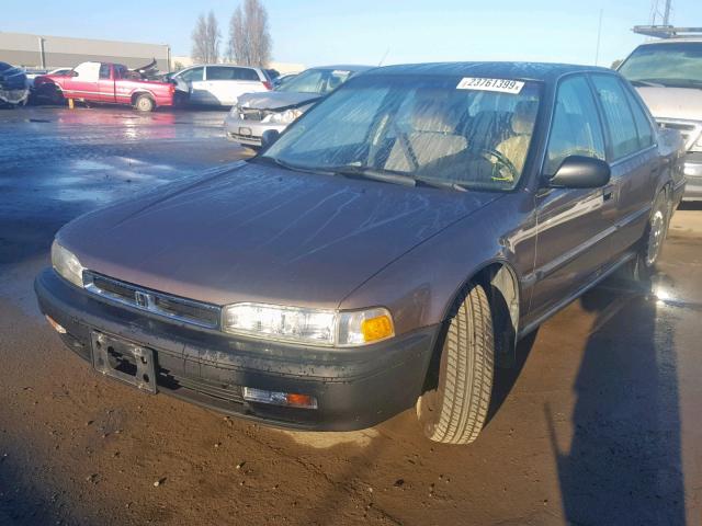 JHMCB7648MC087336 - 1991 HONDA ACCORD DX BROWN photo 2