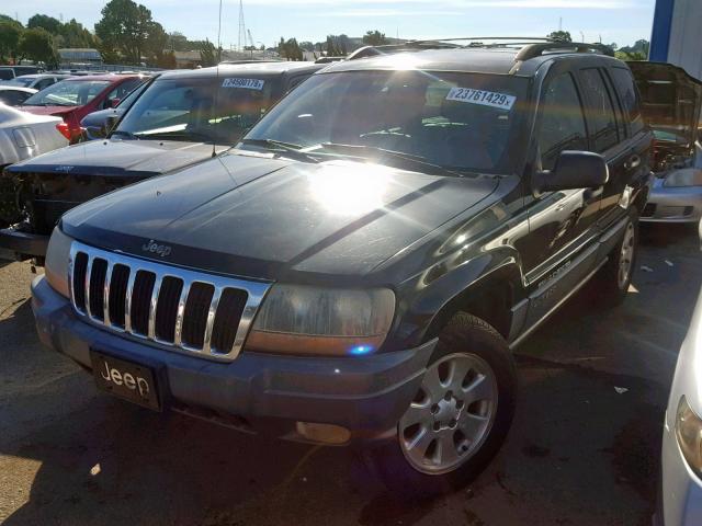 1J4GW48S91C615151 - 2001 JEEP GRAND CHER BLACK photo 2