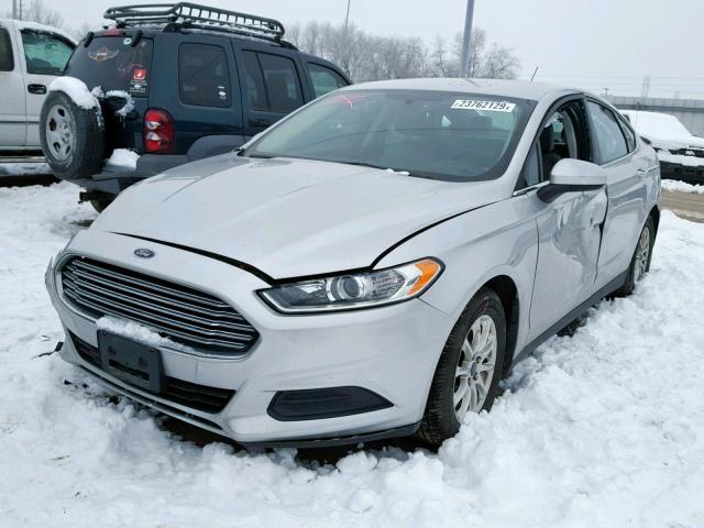 1FA6P0G78F5122616 - 2015 FORD FUSION S SILVER photo 2