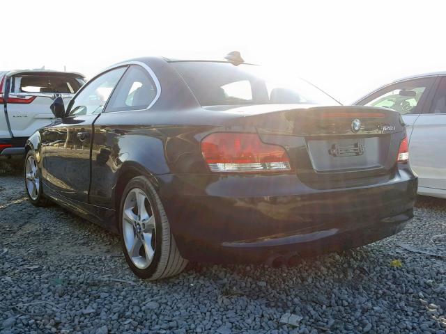 WBAUP7C58AVK77042 - 2010 BMW 128 I BLACK photo 3