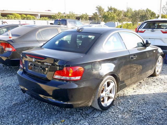 WBAUP7C58AVK77042 - 2010 BMW 128 I BLACK photo 4