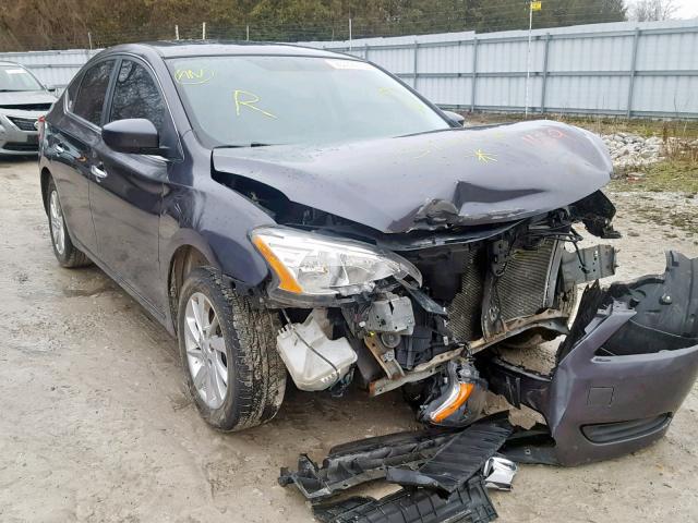 3N1AB7AP8DL682155 - 2013 NISSAN SENTRA S GRAY photo 1