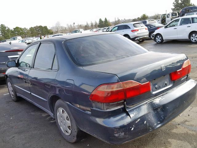 1HGCF8542WA001709 - 1998 HONDA ACCORD DX BLUE photo 3