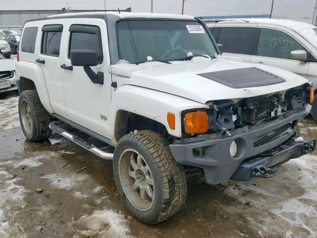 5GTDN13E378107449 - 2007 HUMMER H3 WHITE photo 1