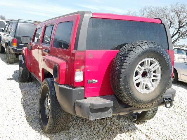 5GTEN33E788231581 - 2008 HUMMER H3 ADVENTU RED photo 3