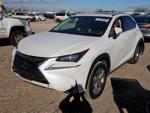 JTJBARBZ8H2114346 - 2017 LEXUS NX 200T WHITE photo 2