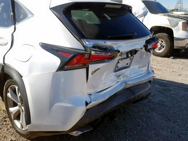 JTJBARBZ8H2114346 - 2017 LEXUS NX 200T WHITE photo 9