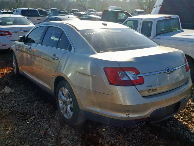 1FAHP2EW4BG168313 - 2011 FORD TAURUS SEL GOLD photo 3
