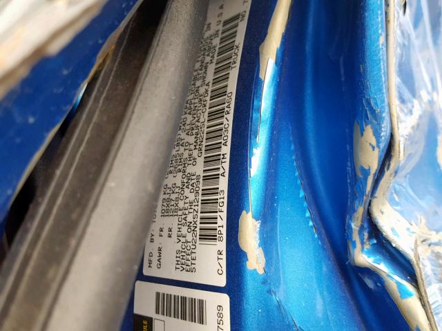 5TETU22NX5Z129098 - 2005 TOYOTA TACOMA X-R BLUE photo 10