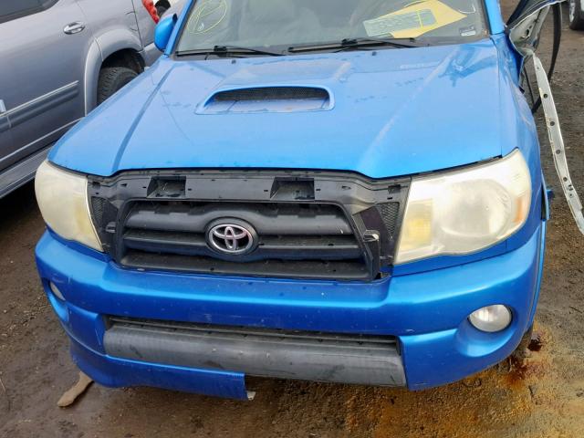 5TETU22NX5Z129098 - 2005 TOYOTA TACOMA X-R BLUE photo 9