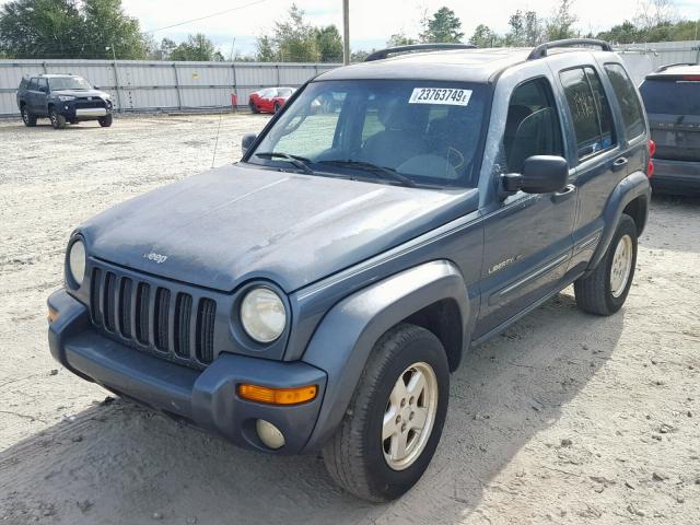 1J8GK58K12W286073 - 2002 JEEP LIBERTY LI BLUE photo 2